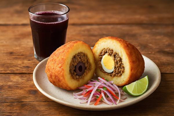 Thumbnail for Papa rellena emblemático plato de la cocina peruana
